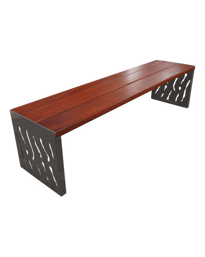 Kaufen Sie PROCITY SITZBANK VENEDIG AUS STAHL & HOLZ - OHNE RÜCKENLEHNE: Sitzfläche aus Tropenholz (Mahagoni), Gestel aus Stahl (Procity Grau) im Online-Shop mit Lieferung.