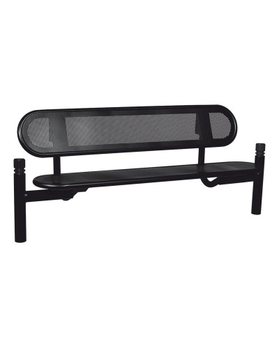 Buy PROCITY SITZBANK ESTORIL WITH STEEL BACKREST: Seat made of Galvanized Steel (Gentian Blue), Frame made of Steel (Gentian Blue) - Online Shop Delivery