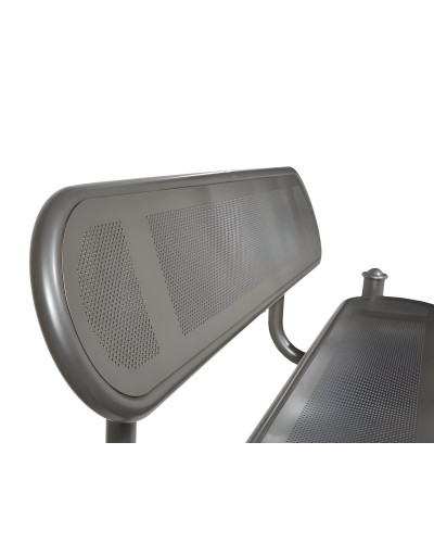 Buy PROCITY SITZBANK ESTORIL WITH STEEL BACKREST: Seat made of Galvanized Steel (Gentian Blue), Frame made of Steel (Gentian Blue) - Online Shop Delivery