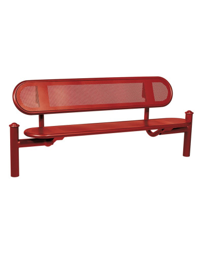 Buy PROCITY SITZBANK ESTORIL WITH STEEL BACKREST: Seat made of Galvanized Steel (Gentian Blue), Frame made of Steel (Gentian Blue) - Online Shop Delivery