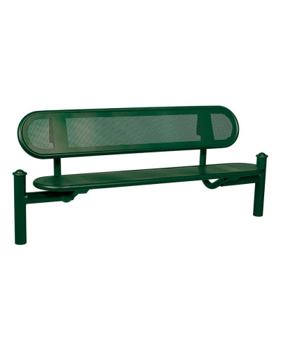 Buy PROCITY SITZBANK ESTORIL WITH STEEL BACKREST: Seat made of Galvanized Steel (Gentian Blue), Frame made of Steel (Gentian Blue) - Online Shop Delivery