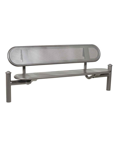 Buy PROCITY SITZBANK ESTORIL WITH STEEL BACKREST: Seat made of Galvanized Steel (Procity Grey), Frame made of Steel (Procity Grey) - Purchase Online