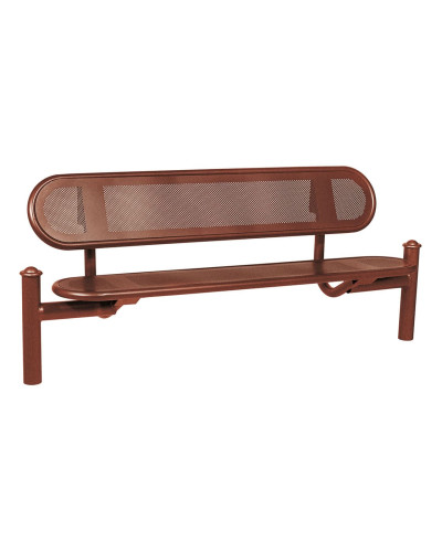 Buy PROCITY SITZBANK ESTORIL WITH STEEL BACKREST: Seat made of Galvanized Steel (Gentian Blue), Frame made of Steel (Gentian Blue) - Online Shop Delivery