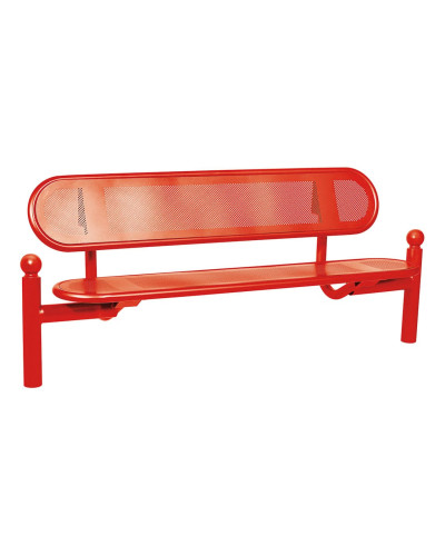 Buy PROCITY SITZBANK ESTORIL WITH STEEL BACKREST: Seat made of Galvanized Steel (Gentian Blue), Frame made of Steel (Gentian Blue) - Online Shop Delivery