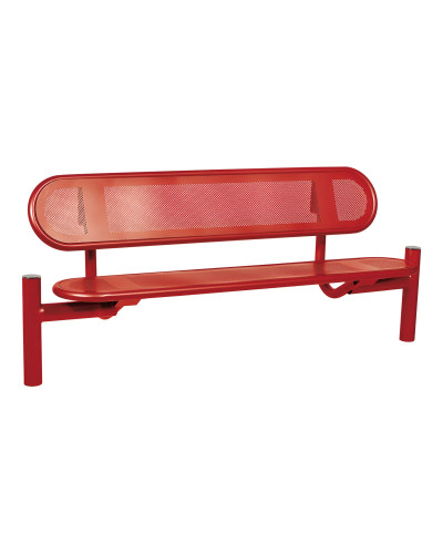 Buy PROCITY SITZBANK ESTORIL WITH STEEL BACKREST: Seat made of Galvanized Steel (Gentian Blue), Frame made of Steel (Gentian Blue) - Online Shop Delivery