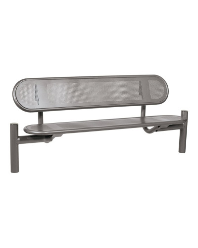 Buy PROCITY SITZBANK ESTORIL WITH STEEL BACKREST: Seat made of Galvanized Steel (Gentian Blue), Frame made of Steel (Gentian Blue) - Online Shop Delivery