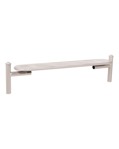 Buy PROCITY SITZBANK ESTORIL WITHOUT BACKREST MADE OF STEEL: Seat made of galvanized steel (Silk grey), Frame made of steel (Silk grey) - Purchase in Online Store with Delivery