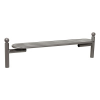 PROCITY SITZBANK ESTORIL OHNE RÜCKENLEHNE AUS STAHL: Sitzfläche aus Verzinktes Stahl (Procity Grau), Gestel aus Stahl (Procity Grau)