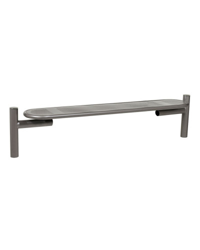 Buy PROCITY SITZBANK ESTORIL WITHOUT BACKREST MADE OF STEEL: Seat made of Galvanized Steel (Procity Gray), Frame made of Steel (Procity Gray) - Shop Online