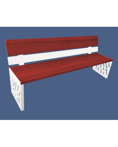 Kaufen Sie PROСITY SITZBANK VENEDIG AUS STAHL & HOLZ: Sitzfläche aus Tropenholz (Mahagoni), Gestell aus Stahl (Reinweiß) im Online-Shop mit Lieferung.