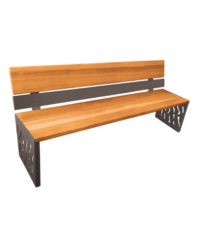 Kaufen Sie PROCITY SITZBANK VENEDIG AUS STAHL & HOLZ: Sitzfläche aus Tropenholz (helle Eiche), Gestel aus Stahl (Procity Grau) im Online-Shop mit Lieferung