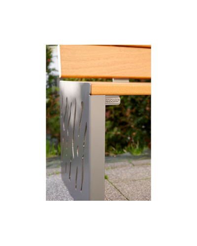 Kaufen Sie PROCITY SITZBANK VENEDIG AUS STAHL & HOLZ: Sitzfläche aus Tropenholz (helle Eiche), Gestel aus Stahl (Purpurrot) im Online-Shop mit Lieferung