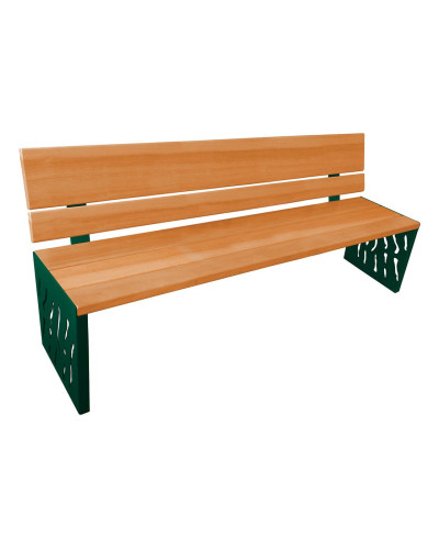 Kaufen Sie PROCITY SITZBANK VENEDIG AUS STAHL & HOLZ: Sitzfläche aus Tropenholz (helle Eiche), Gestel aus Stahl (Purpurrot) im Online-Shop mit Lieferung