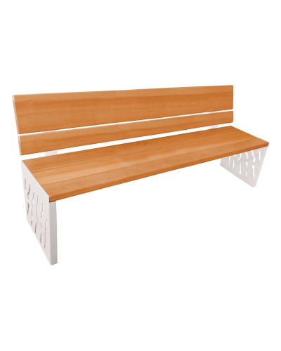 Kaufen Sie PROCITY SITZBANK VENEDIG AUS STAHL & HOLZ: Sitzfläche aus Tropenholz (helle Eiche), Gestel aus Stahl (Purpurrot) im Online-Shop mit Lieferung