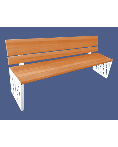 Kaufen Sie PROCITY SITZBANK VENEDIG AUS STAHL & HOLZ: Sitzfläche aus Tropenholz (helle Eiche), Gestel aus Stahl (Purpurrot) im Online-Shop mit Lieferung
