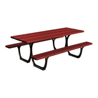 PROCITY SITZGRUPPE SEVILLA STANDARDVERSION - STAHL & HOLZ: Sitzfläche aus Tropenholz (Mahagoni), Gestel aus Stahlguss (Tiefschwarz)