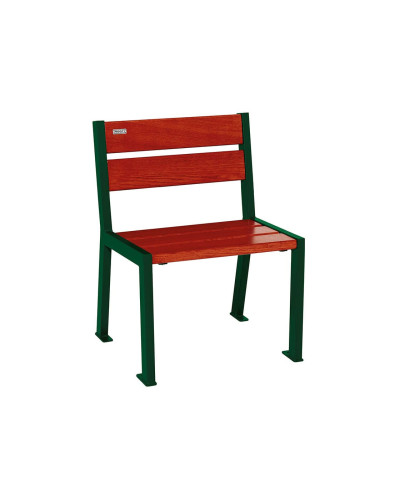 Buy PROCITY STUHL SILAOS 5 WOODEN SLATS - ARMREST-LESS - WOOD & STEEL: Seat made of oak wood (light oak), Frame made of steel (Chocolate Brown) - Online Store.