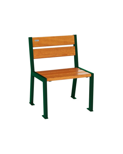 Buy PROCITY STUHL SILAOS 5 WOODEN SLATS - ARMREST-LESS - WOOD & STEEL: Seat made of oak wood (light oak), Frame made of steel (Chocolate Brown) - Online Store.