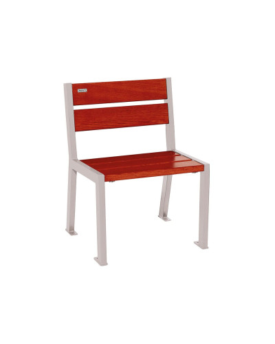 Buy PROCITY STUHL SILAOS 5 WOODEN SLATS - ARMREST-LESS - WOOD & STEEL: Seat made of oak wood (light oak), Frame made of steel (Chocolate Brown) - Online Store.