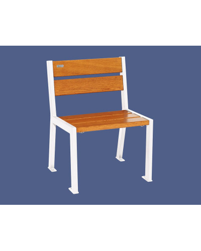 Buy PROCITY STUHL SILAOS 5 WOODEN SLATS - ARMREST-LESS - WOOD & STEEL: Seat made of oak wood (light oak), Frame made of steel (Chocolate Brown) - Online Store.