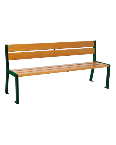 Kaufen Sie PROCITY SITZBANK SILAOS 5 HOLZLATTEN - OHNE ARMLEHNE - HOLZ & STAHL: Sitzfläche aus Eichenholz (helle Eiche), Gestell aus Stahl (Moosgrün) im Online-Shop mit Lieferung.