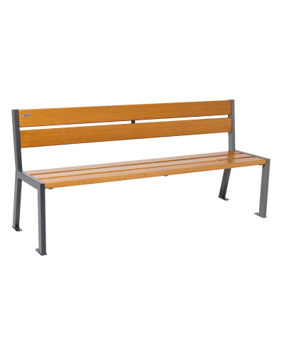Kaufen Sie PROCITY SITZBANK SILAOS 5 HOLZLATTEN - OHNE ARMLEHNE - HOLZ & STAHL: Sitzfläche aus Eichenholz (helle Eiche), Gestell aus Stahl (Procity Grau) im Online-Shop mit Lieferung.