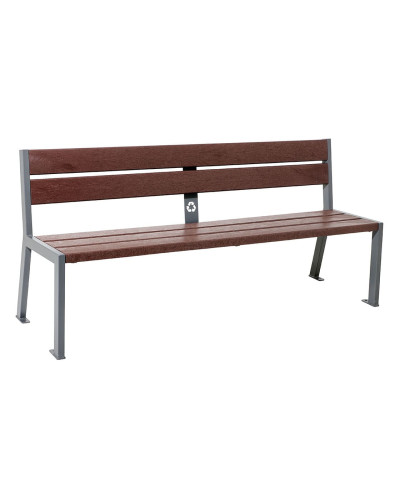 Kaufen Sie Procity Sitzbank Silaos 5 Leisten - Ohne Armlehne - Stahl & Recycling-Kunststoff: Sitzfläche aus Recycling-Kunststoff (Procity Grau), Gestell aus Stahl (Procity Grau) - Im Online-Shop.