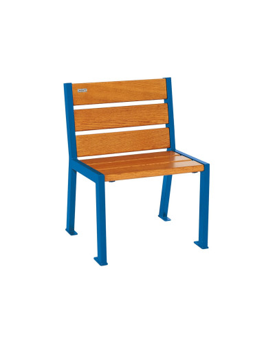 Buy PROCITY STUHL SILAOS 6 HOLZLATTEN - WITH ARMREST - WOOD & STEEL: Seat made of oak wood (Mahogany), Frame made of steel (Silk Grey) - Online Shop Delivery