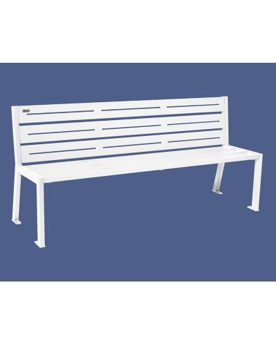 BUY PROCITY SITZBANK SILAOS 6 LEISTEN - - WITH ARMREST - ONE OR TWO TONES: Seat surface made of Galvanized Steel (Colorful), Frame made of Steel (Rust Corten Effect) - Online Shop Purchase and Delivery