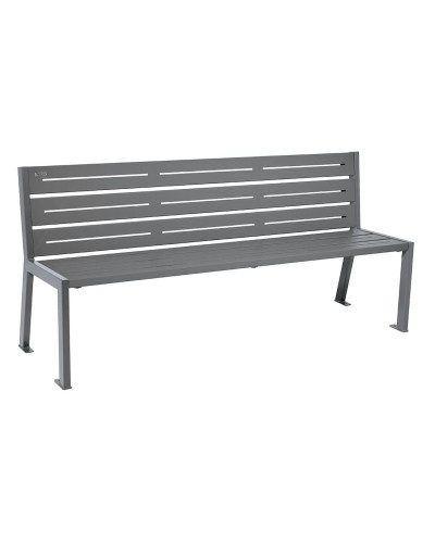 Kaufen Sie Procity Sitzbank Silaos 6 Leisten - Ohne Armlehne - Ein- oder Zweifarbig: Sitzfläche aus verzinktem Stahl (Procity Grau), Gestell aus Stahl (Procity Grau) im Online-Shop mit Lieferung.