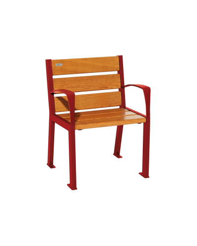 Kaufen Sie PROCITY STUHL SILAOS 6 HOLZLATTEN - MIT ARMLEHNE - HOLZ & STAHL: Sitzfläche aus Eichenholz (helle Eiche), Gestel aus Stahl (Purpurrot) - Im Online-Shop erhältlich mit Lieferung.