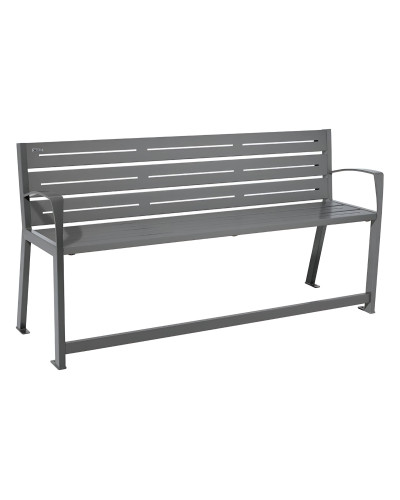 Buy PROCITY SITZBANK SILAOS FOR SENIORS 6 SLATS - WITH ARMREST: Seat made of galvanized steel (Colorful), Frame made of steel (Rust Corten Effect) - Online Shop Delivery
