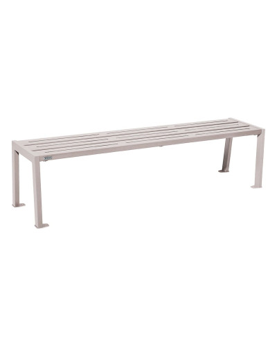 Buy PROCITY SITZBANK WITHOUT BACKREST SILAOS - - ONE OR TWO TONE: Seat made of galvanized steel (Satin Grey), Frame made of steel (Satin Grey) - Online Shop. Delivery included.