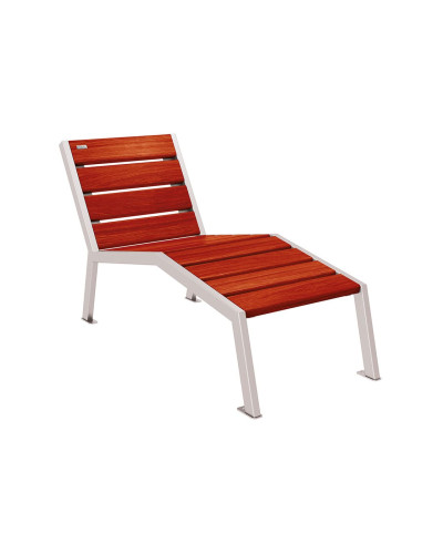 Buy PROCITY SILAOS chair with armrest - wood & steel: seat made of oak (light oak), frame made of steel (traffic red) - Purchase at the online store - Delivery