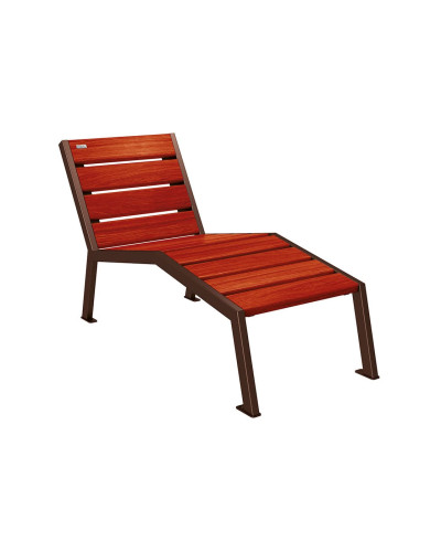 Buy PROCITY SILAOS chair with armrest - wood & steel: seat made of oak (light oak), frame made of steel (traffic red) - Purchase at the online store - Delivery