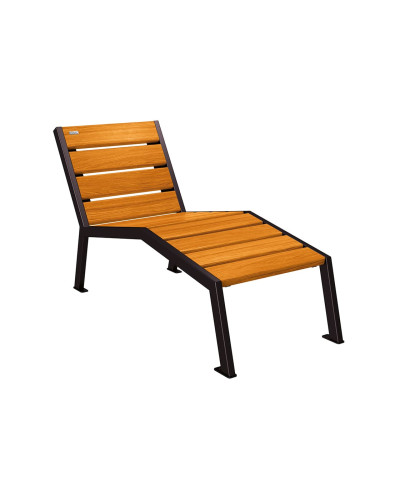 Buy PROCITY SILAOS chair with armrest - wood & steel: seat made of oak (light oak), frame made of steel (traffic red) - Purchase at the online store - Delivery