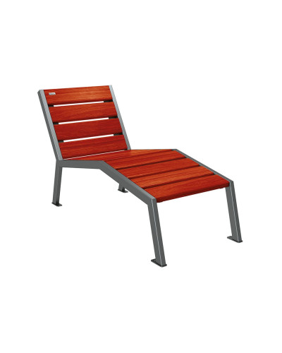 Buy PROCITY SILAOS chair with armrest - wood & steel: seat made of oak (light oak), frame made of steel (traffic red) - Purchase at the online store - Delivery