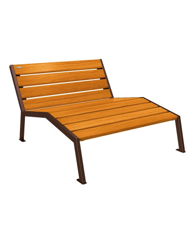 Kaufen Sie PROCITY LIEGESTUHL SILAOS - OHNE ARMLEHNE - HOLZ & STAHL: Sitzfläche aus Eichenholz (helle Eiche), Gestell aus Stahl (Schokoladenbraun) im Online-Shop mit Lieferung.