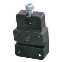 Uni-Barricade Bracket Set | Color: Black | Universal Mounting Bracket for Barricades