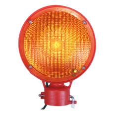 LED Warning Light Horizont | double-sided | Yellow | BASt-certified | Beacon Light for Construction Sites