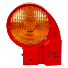 LED Warning Light Horizont | double-sided | Yellow | BASt-certified | Beacon Light for Construction Sites