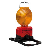 Warning light Euro-Blitz compact LED | Battery | Dual-sided Yellow | 60 flashes/min | up to 200h runtime | BASt-approved | Horizont