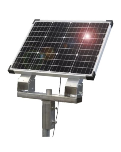 horizont Solar-Kit 50 W | Stahl-Halterung | für Vorwarnanzeiger | StVO-konform