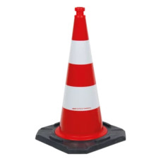 Traffic cones with heavy base (5,64 kg) | Horizont |Red | heavy-duty Polyethylene (PE) | Height 75 cm