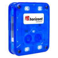 Warning Lights Horizont StreetFlash | 6-Pack | Synchronized | Blue | 22t load-bearing | IP65 | incl. Charging Box