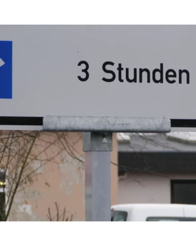 Klemmhalterung für 60x60 Stahl - Robuste Befestigung für Verkehrszeichen