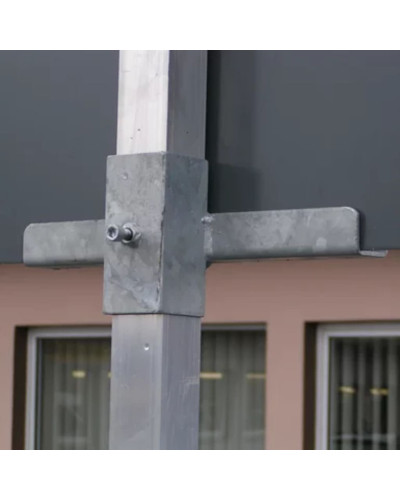 Klemmhalterung für 60x60 Stahl - Robuste Befestigung für Verkehrszeichen