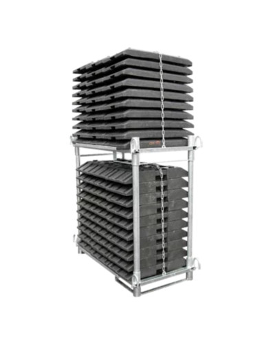 Transport and storage pallet for base plates | for 30 pieces | Stackable