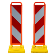 Folding Bake Right/Left Double-sided RA2 Striped Film | Horizont | Yellow / Orange | orange | Polyethylene (HD-PE) Premium | 67.5 cm