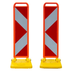 Folding Bake Right/left double-sided RA2 Arrow foil | Horizont | Yellow / Orange | orange | Polyethylene (HD-PE) Premium | 67.5 cm